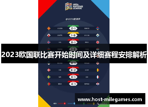 2023欧国联比赛开始时间及详细赛程安排解析 2023欧国联比赛开始时间及详细赛程安排解析