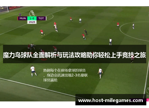 魔力鸟球队全面解析与玩法攻略助你轻松上手竞技之旅